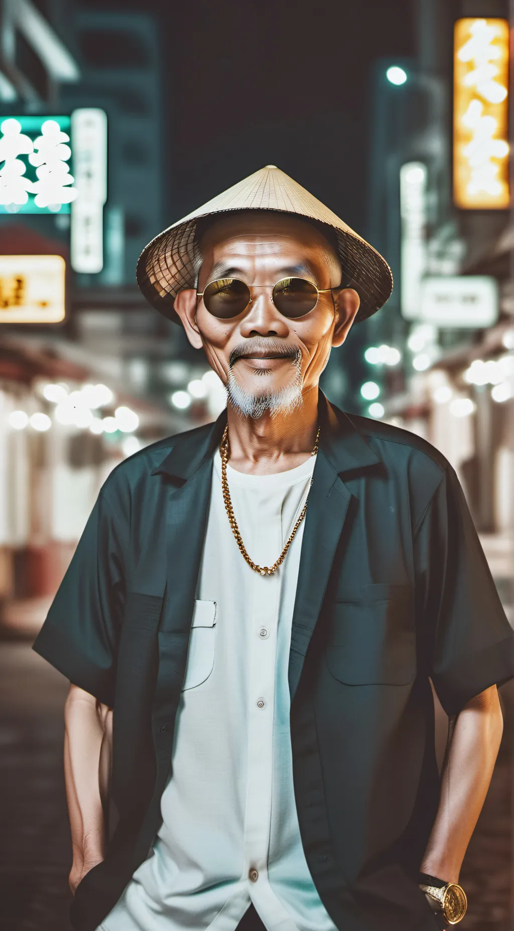 ai character: Harold lee long  background