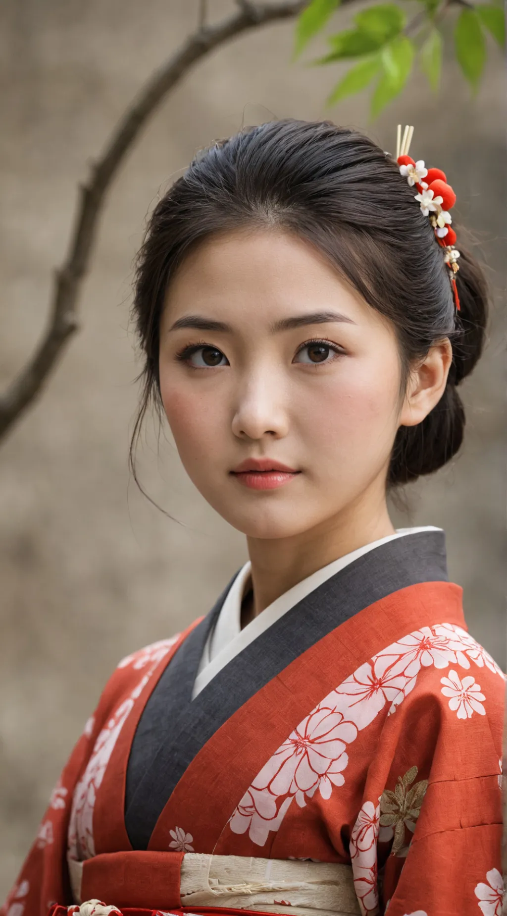 ai character: Japanese Girl  background