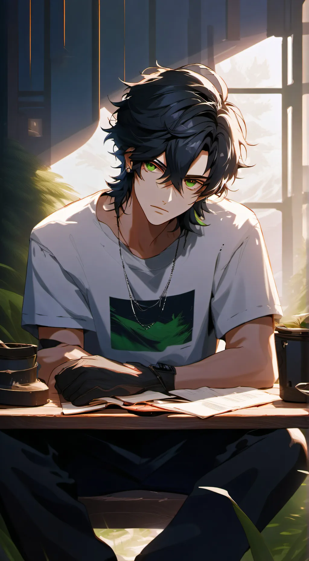 ai character: Zach background