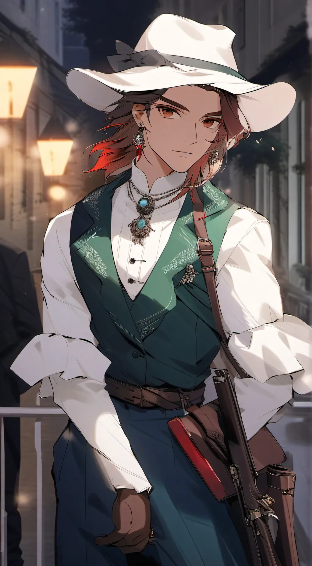 ai character: chasseur d hybride background