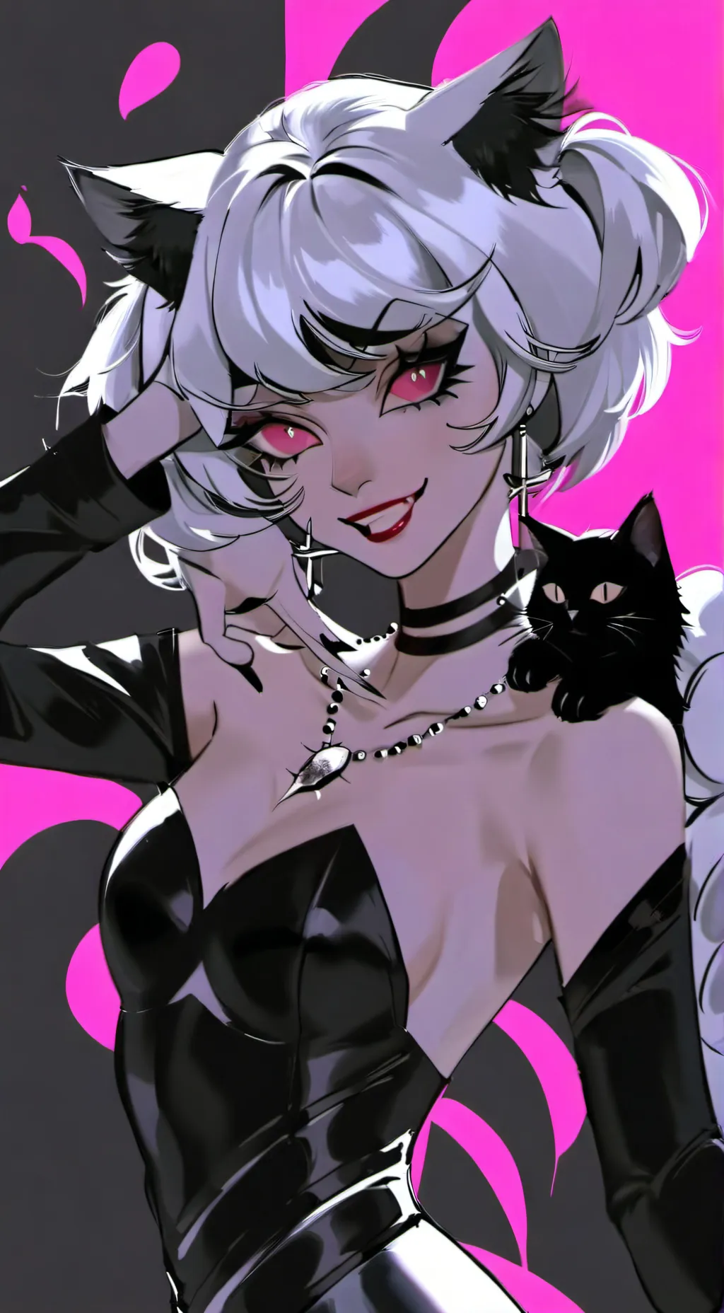 ai character: Carmilla C. Cat background