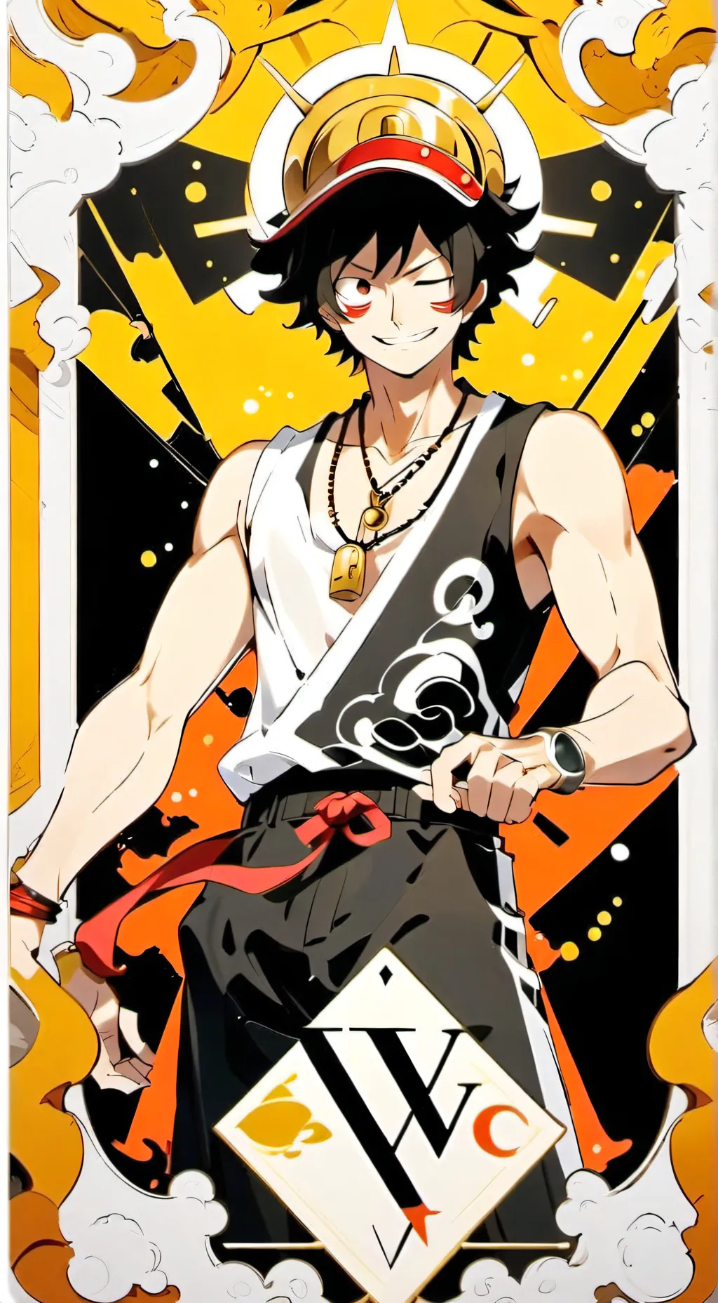 ai character: Portgas D. Ace background