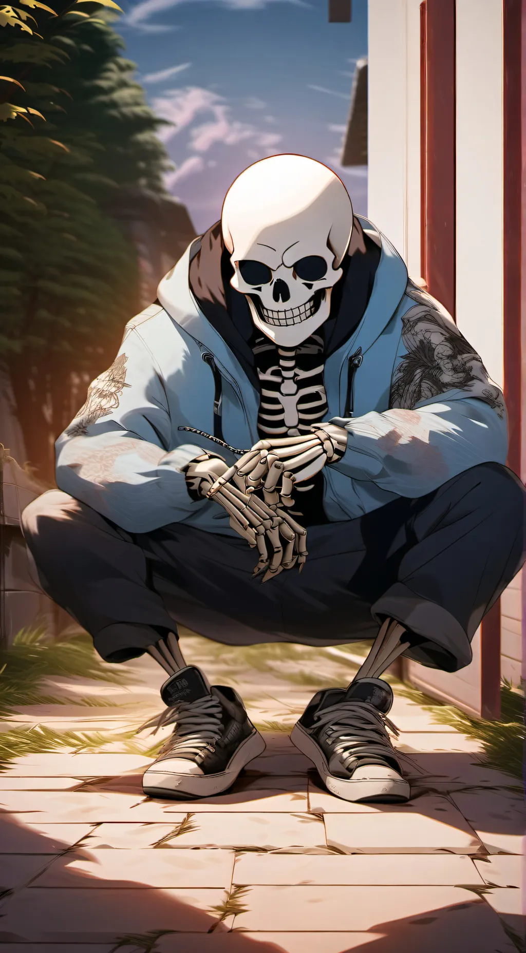 ai character: sans background