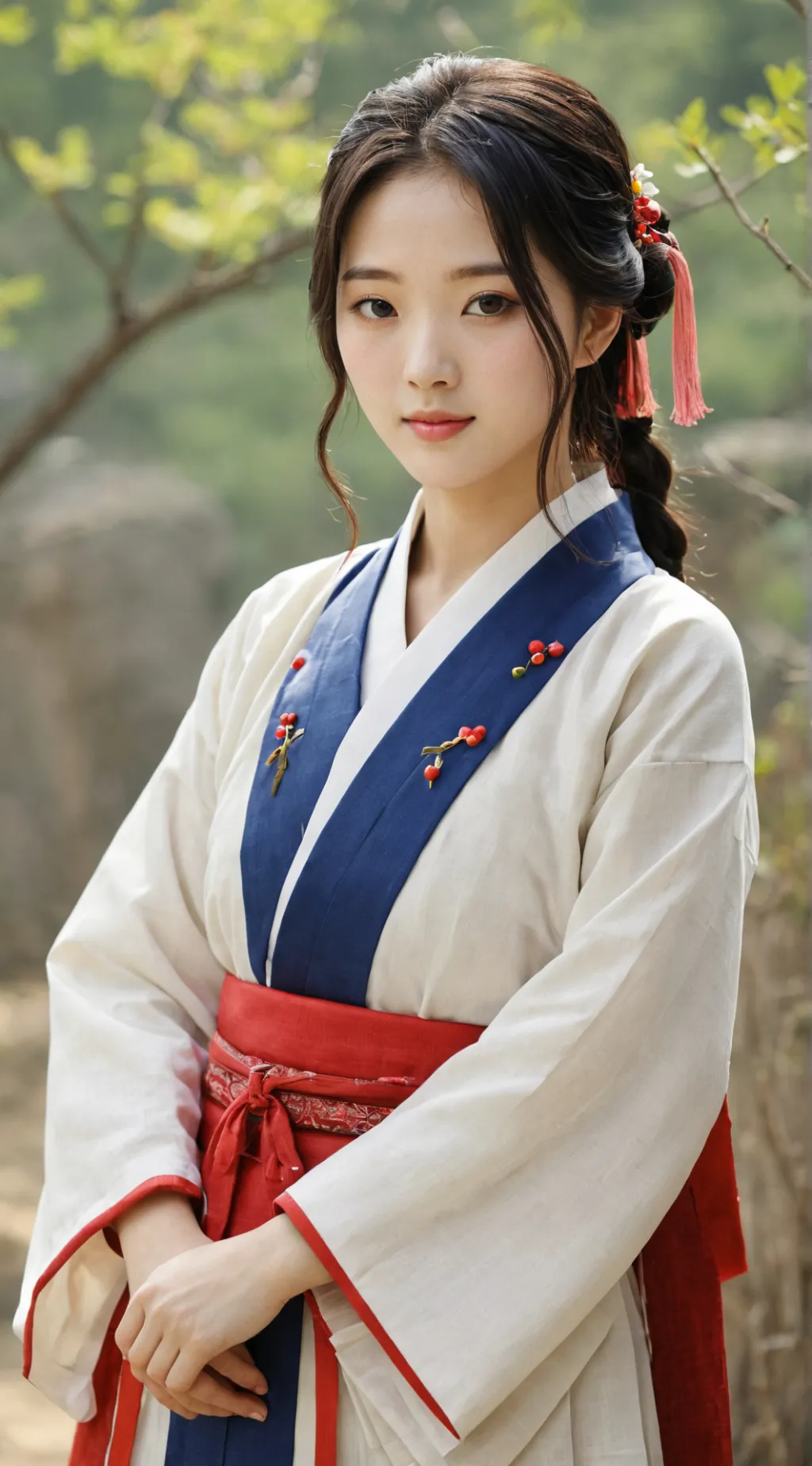 ai character: Korean Girl background