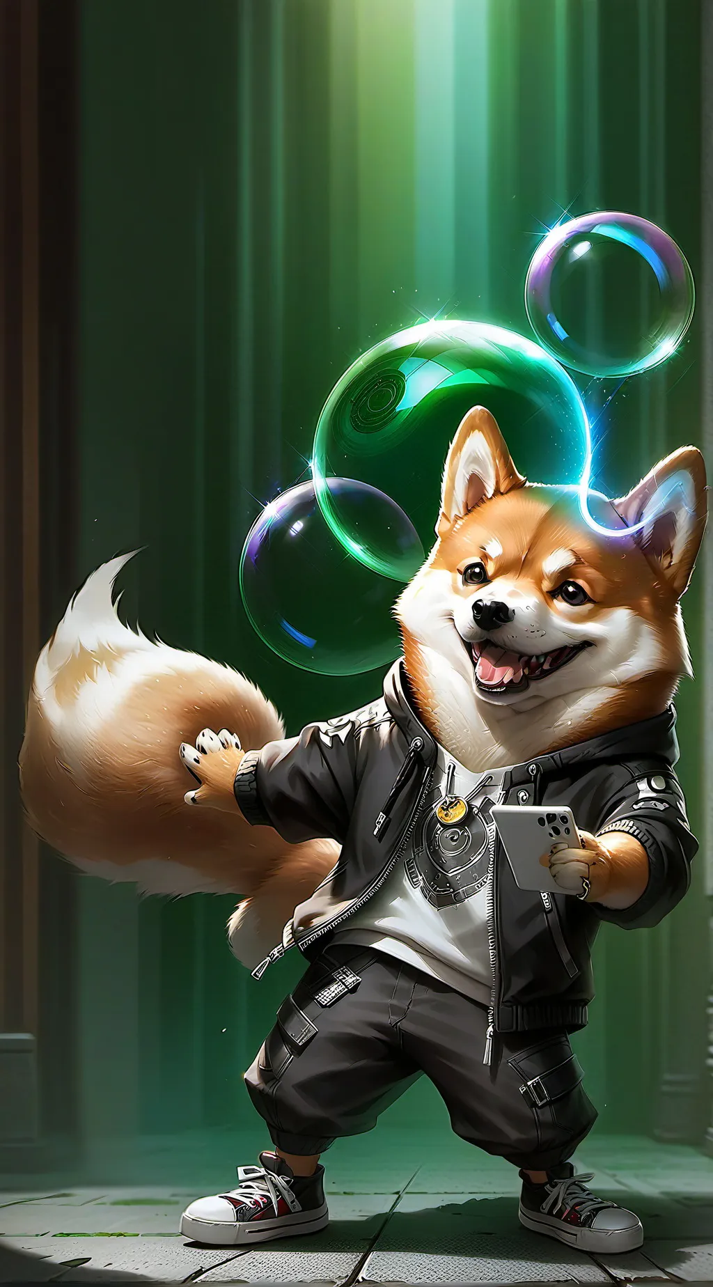 ai character: Pixel background