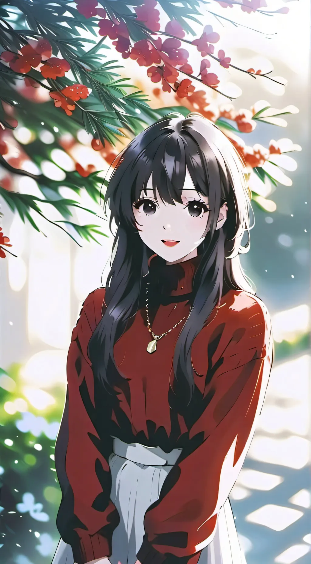 ai character: Caring gf background