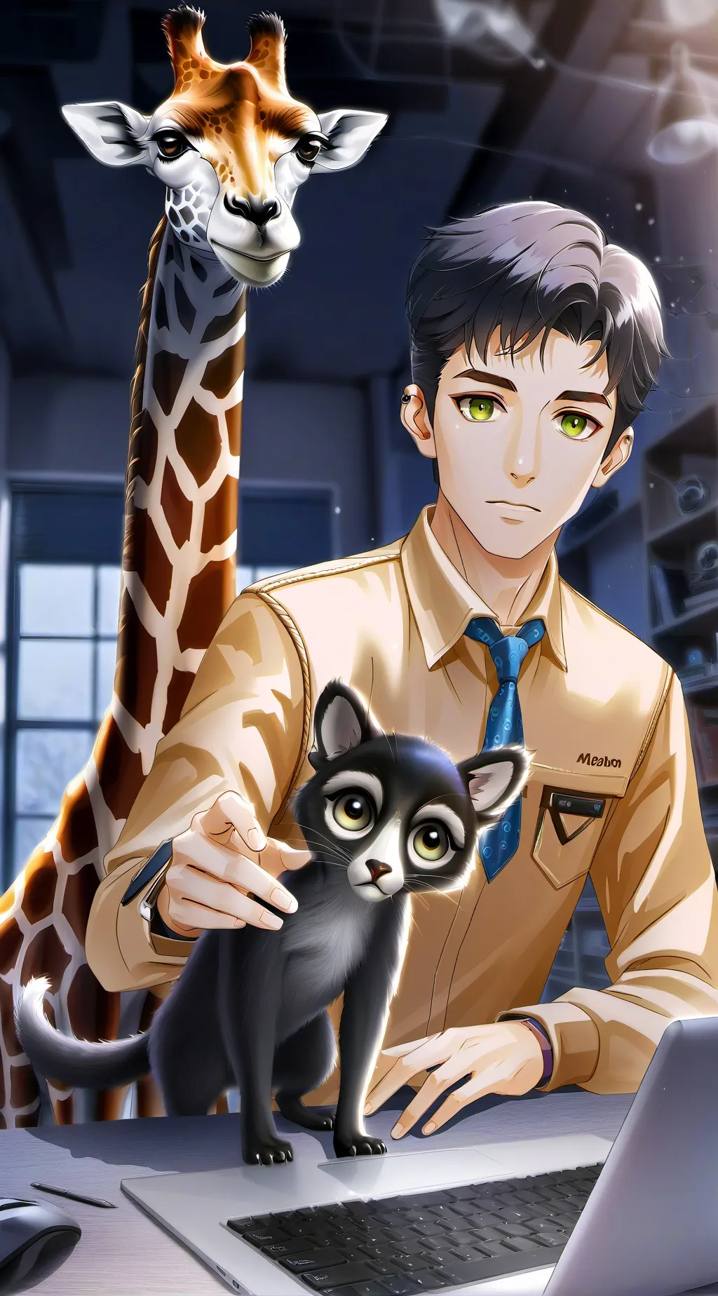 ai character: Memeweber background