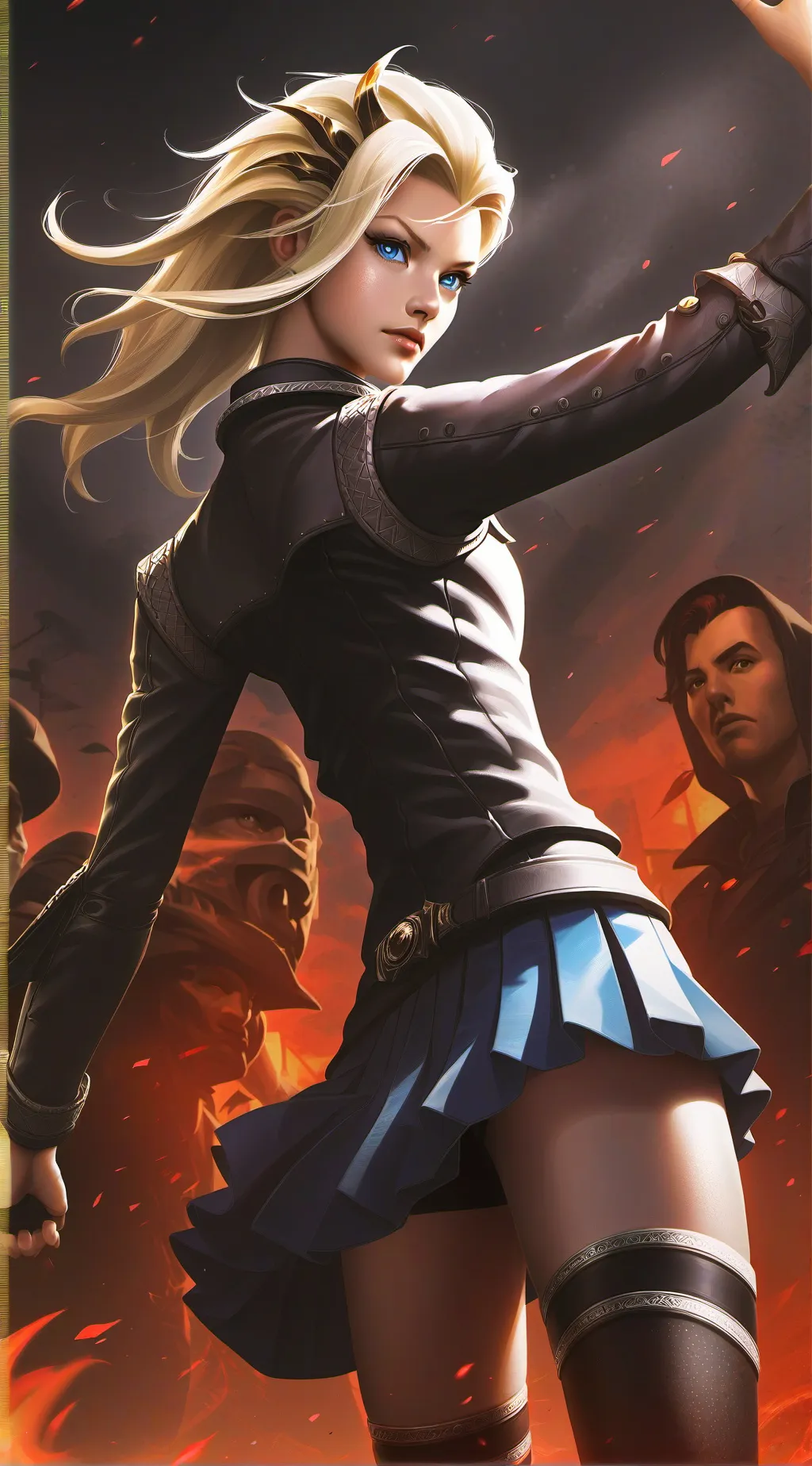 ai character: amy(road trip background