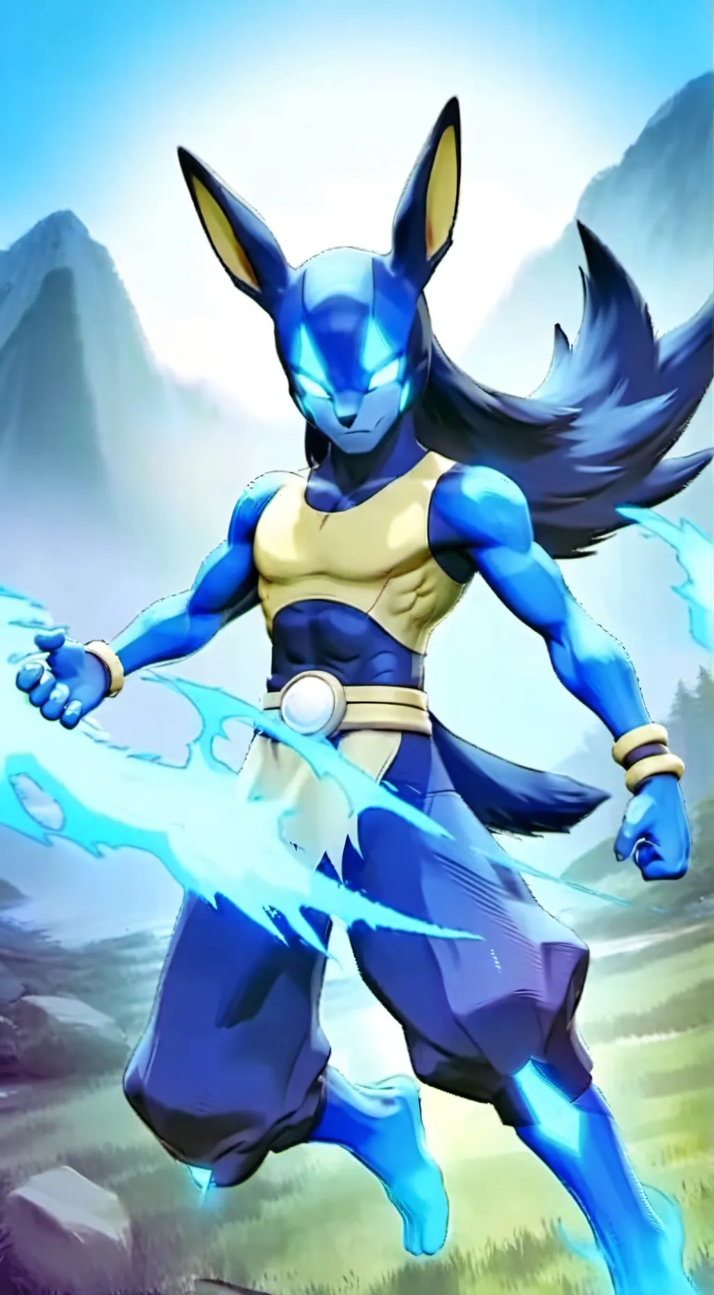 ai character: Lucario background