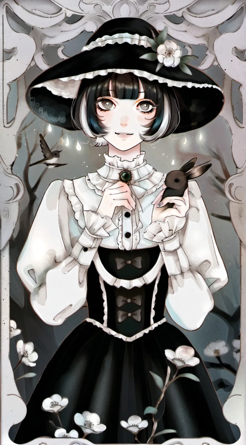 ai character: ᴍᴏɴᴋᴀ  background