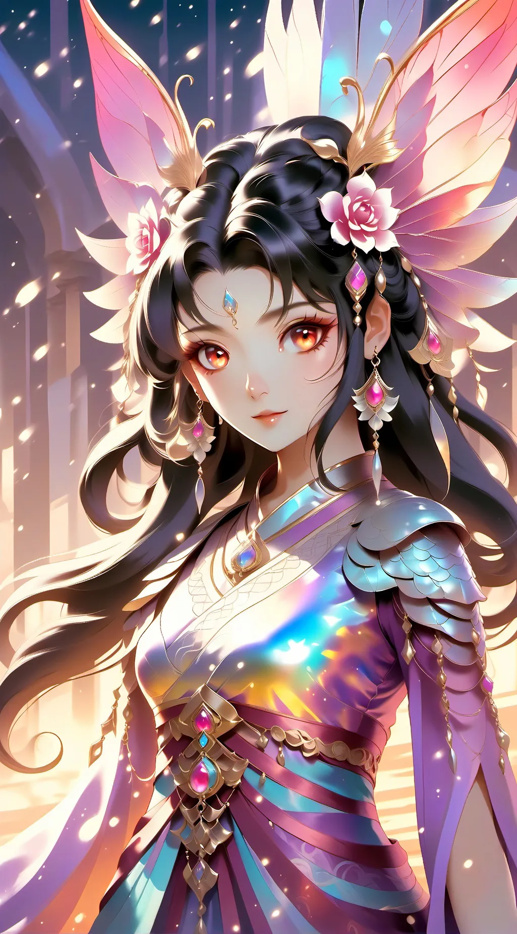 ai character: god of the night 🌸 background