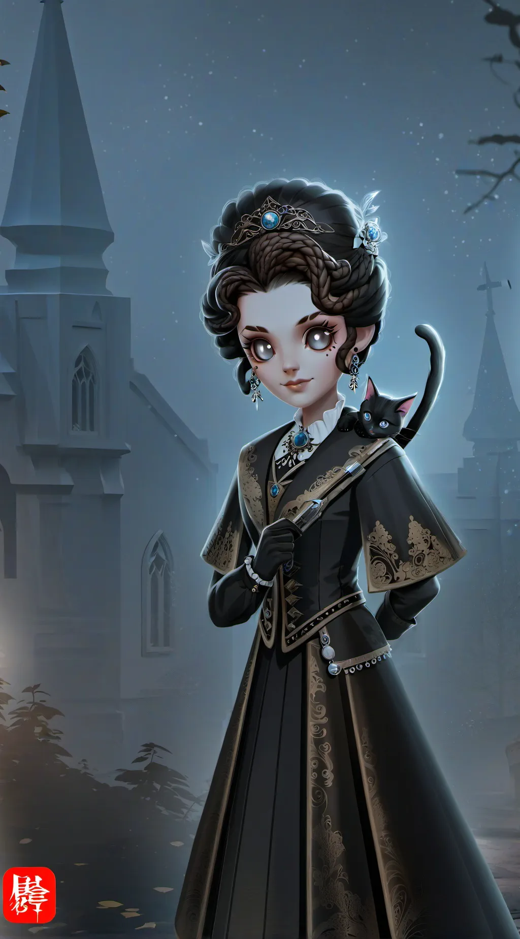 ai character:  whiskers background