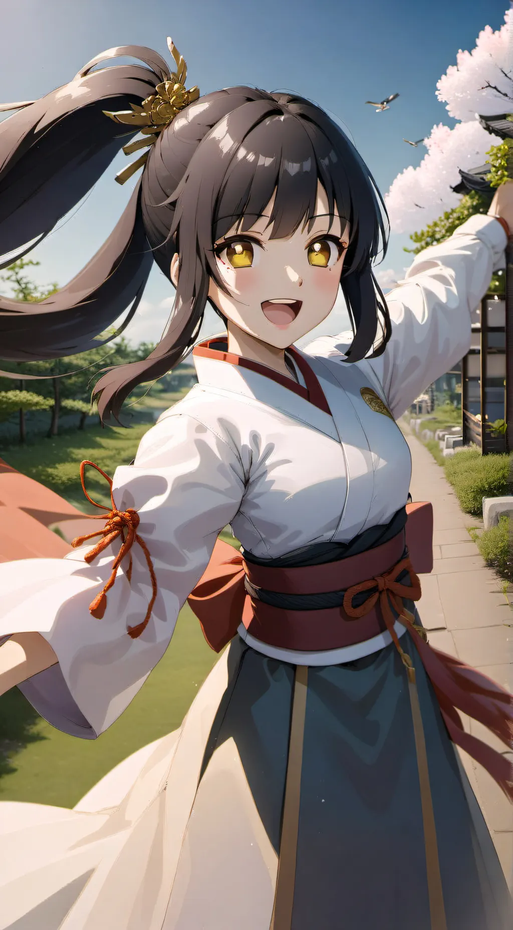 ai character: 天宫小依 background