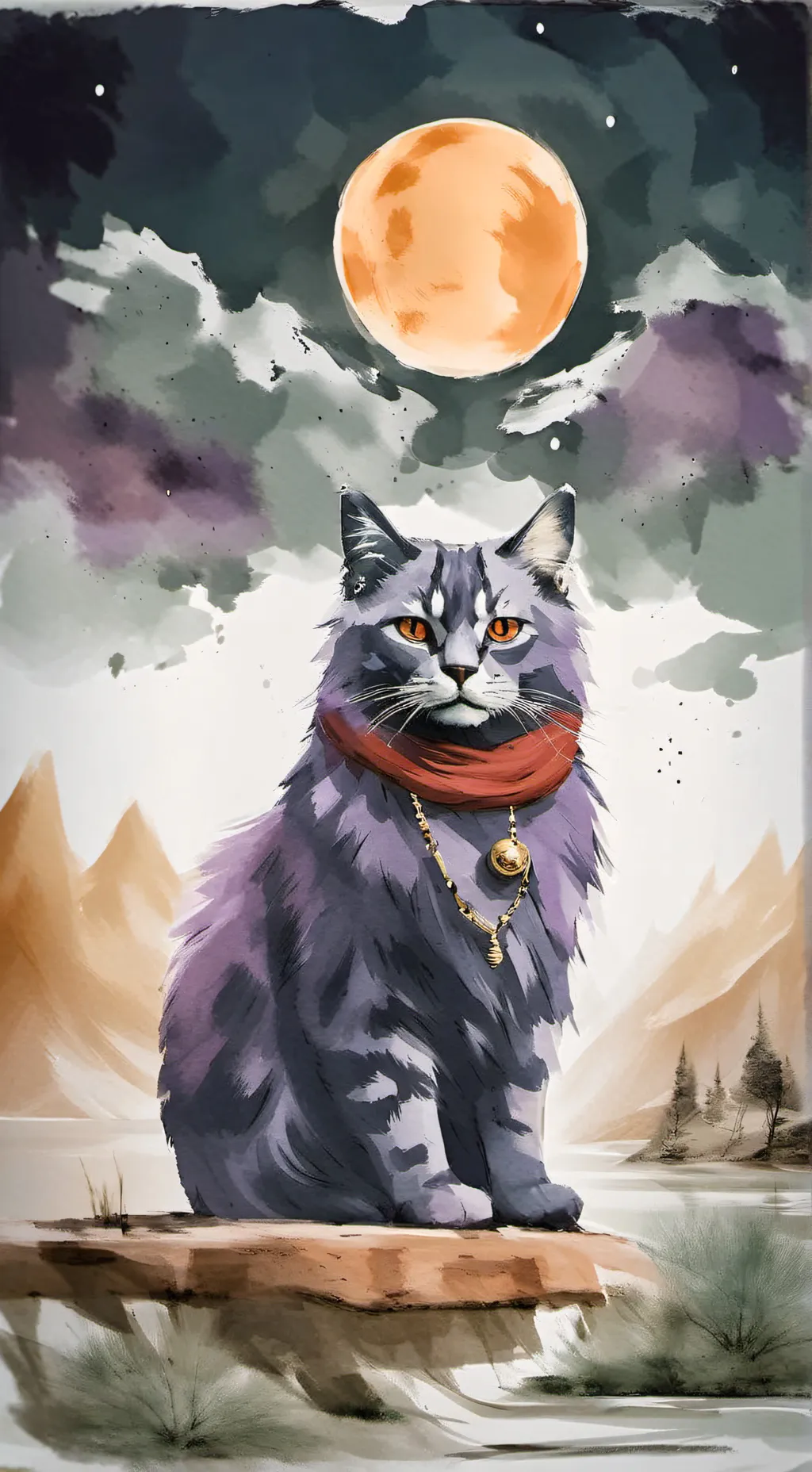 ai character: smiling critters.. background