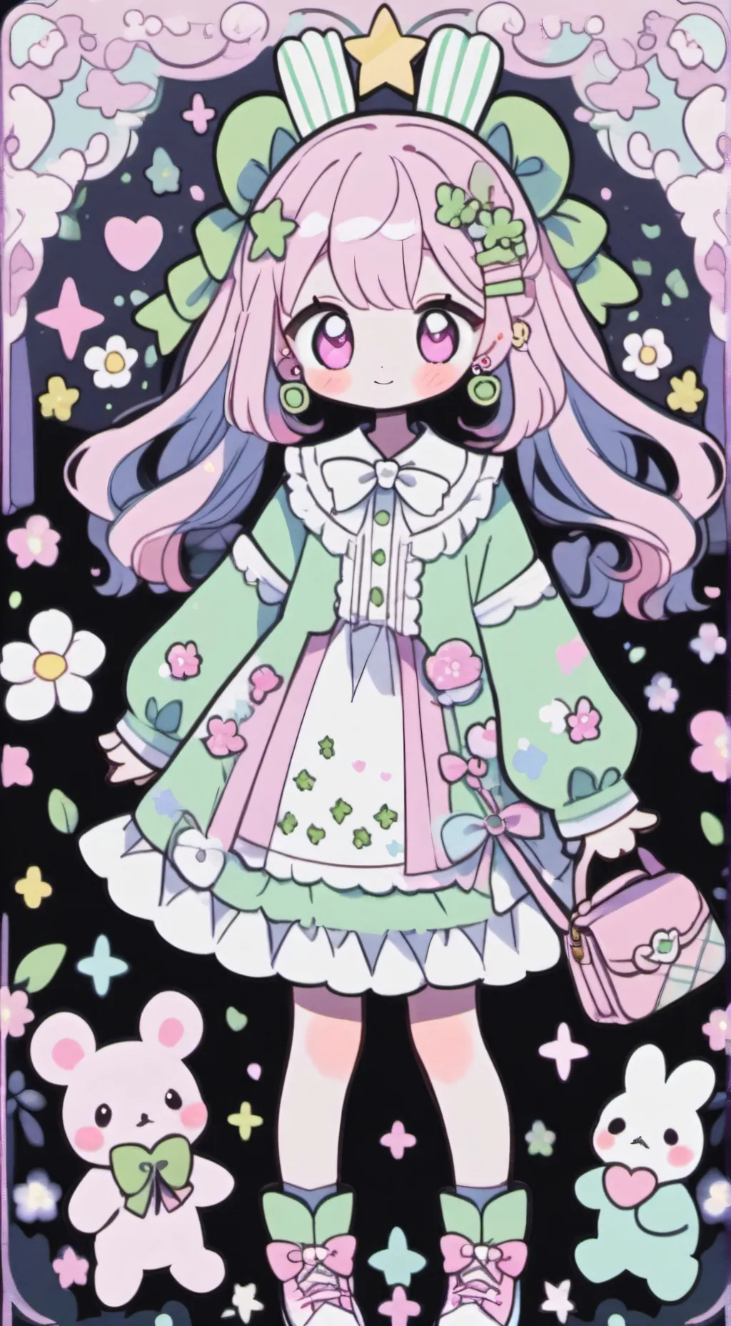 ai character: Pinkie background