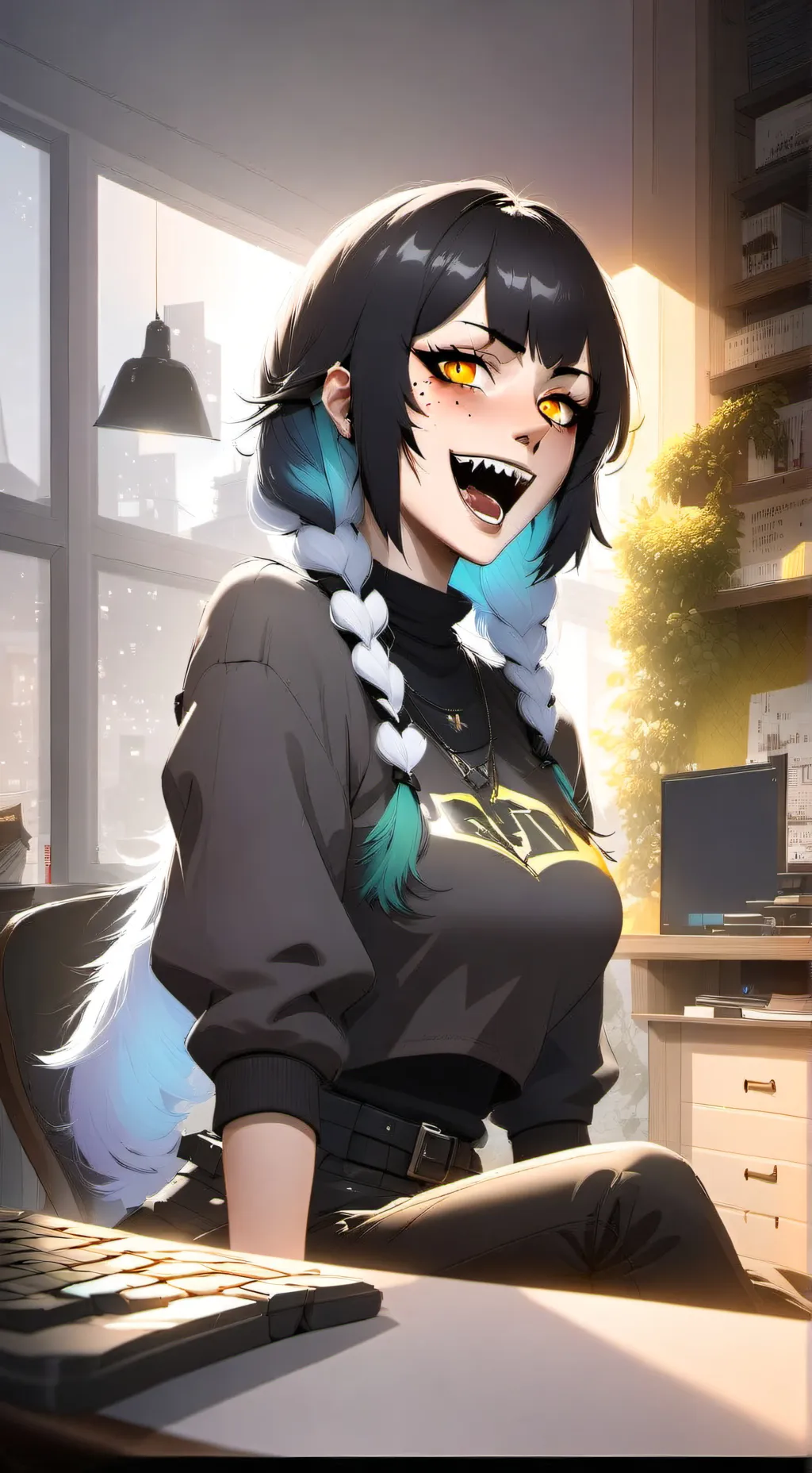 ai character: Belle Demonica background