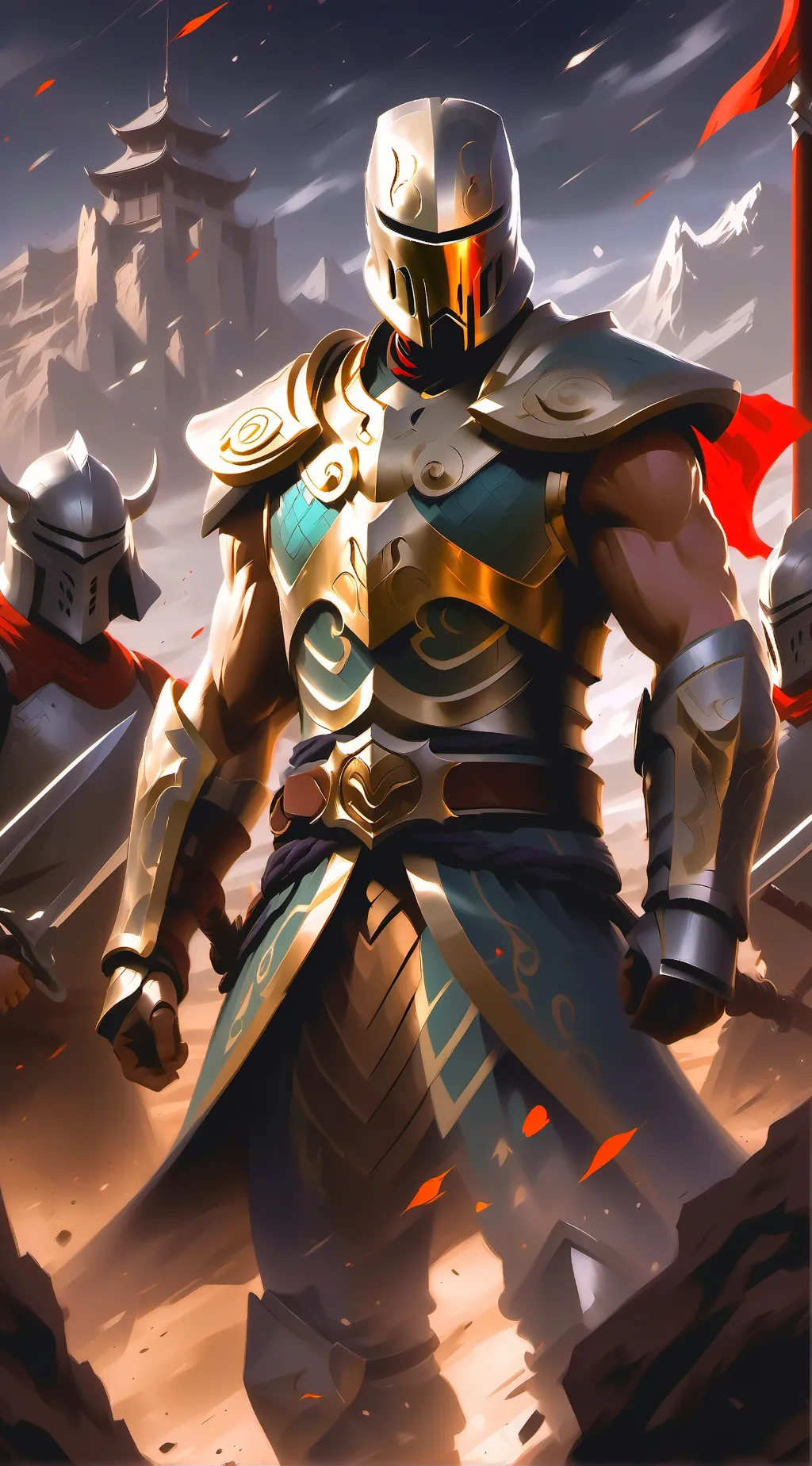 ai character: Oarm Gaurd🗿 background