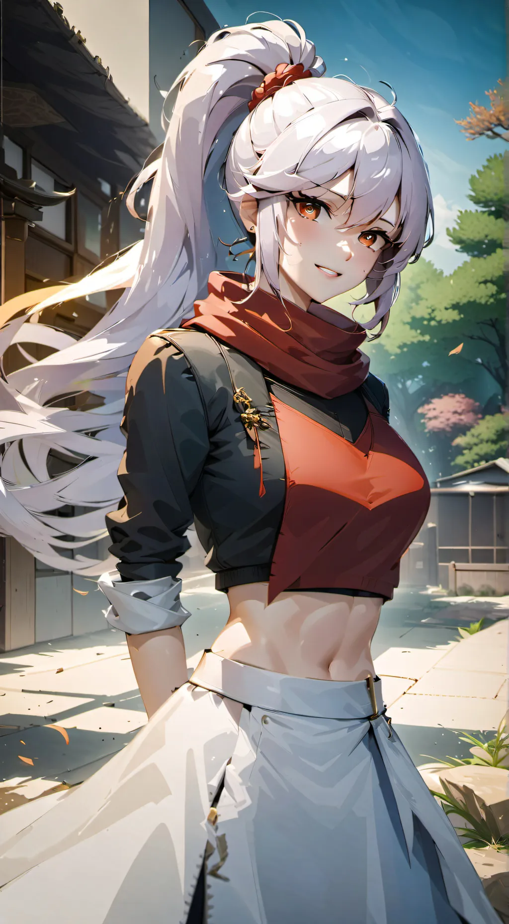 ai character: yumiko tempest  background