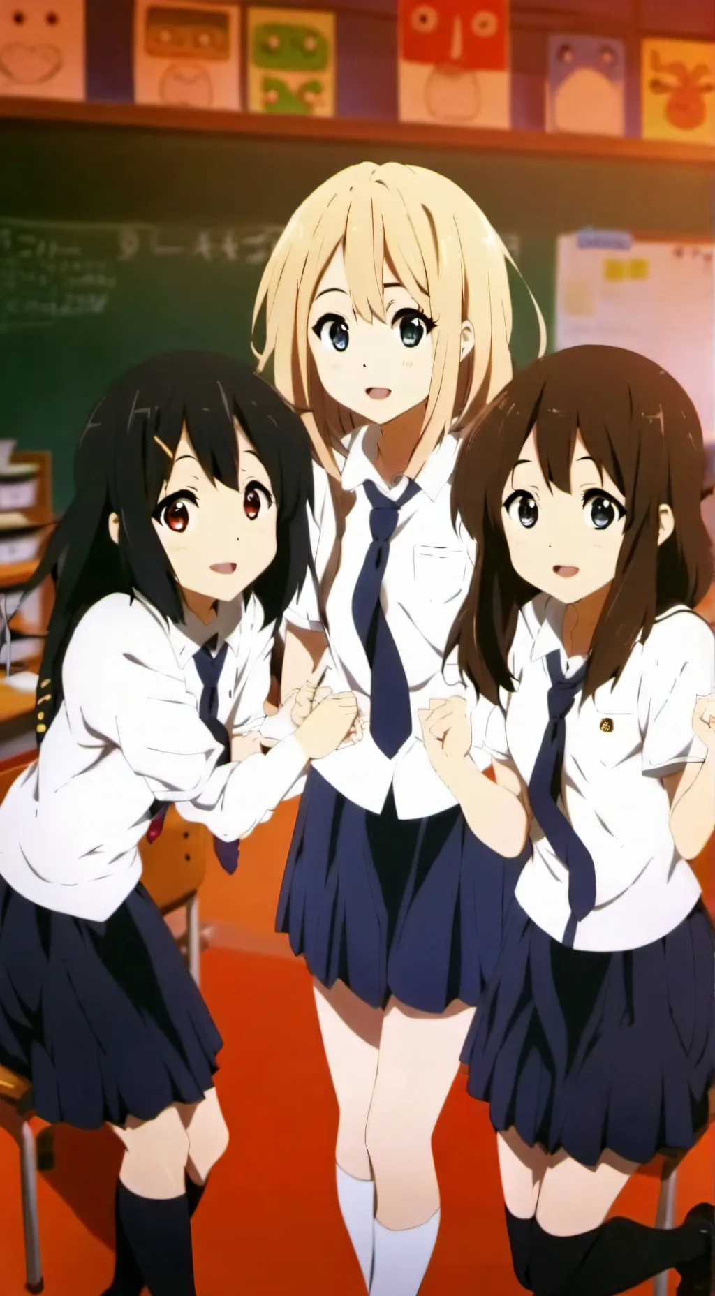 ai character: classmate trio background