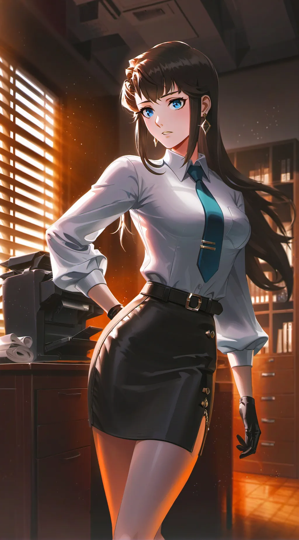 ai character: professora😘😘😘 background