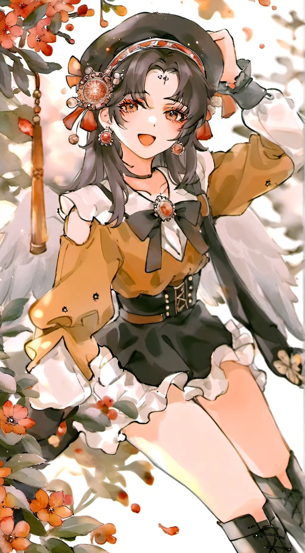 ai character: ксения background