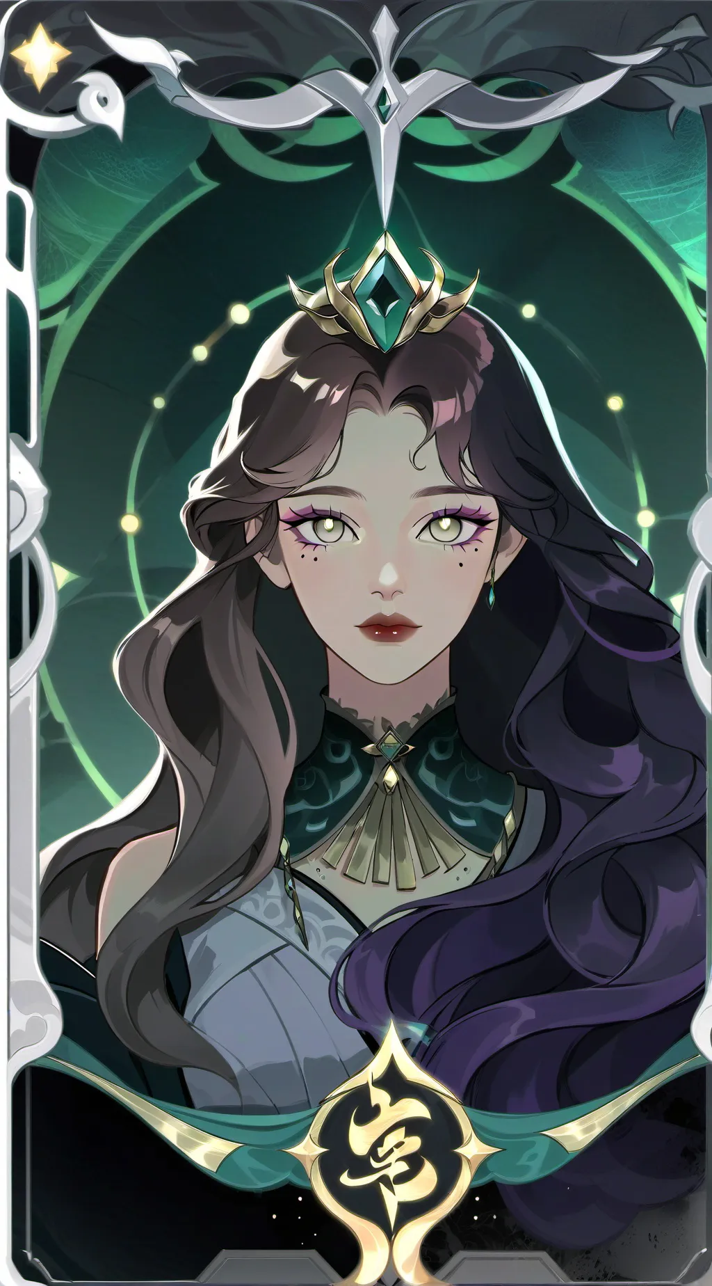 ai character: lunar eclipse  background