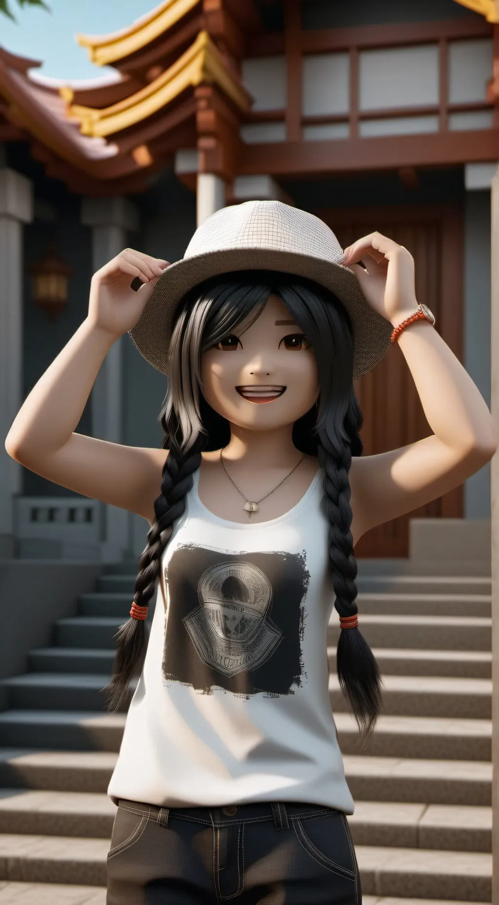 ai character: Roblox group chat background