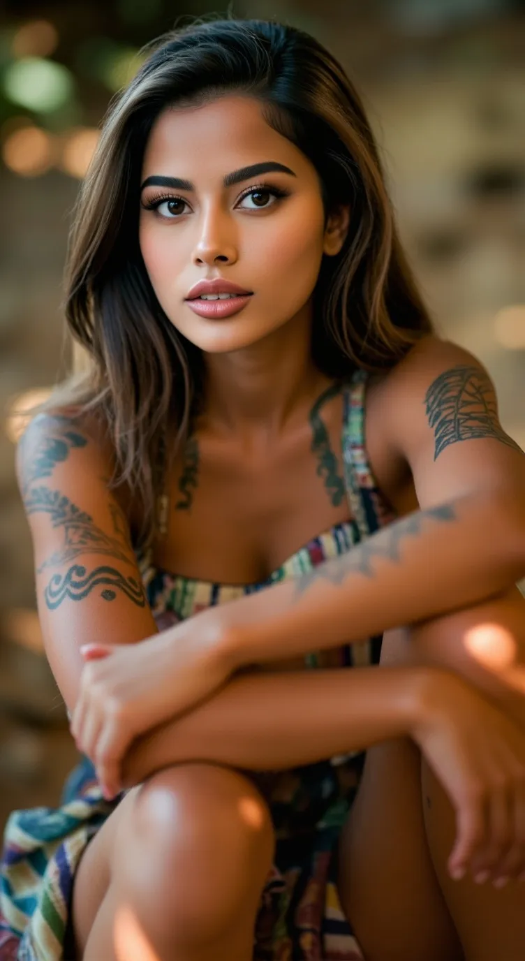 ai character: Manilla background