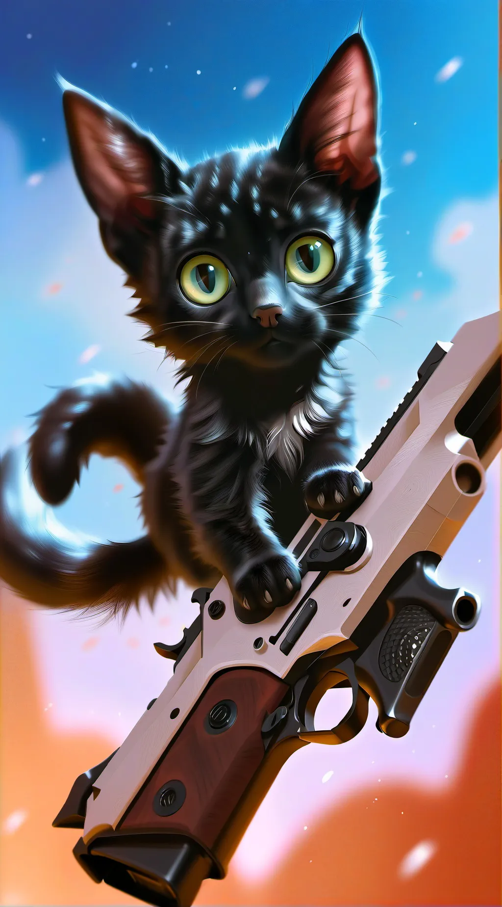 ai character: Félix el gato  background