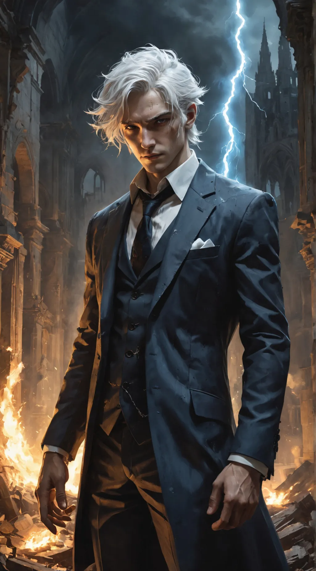 ai character: Damien background