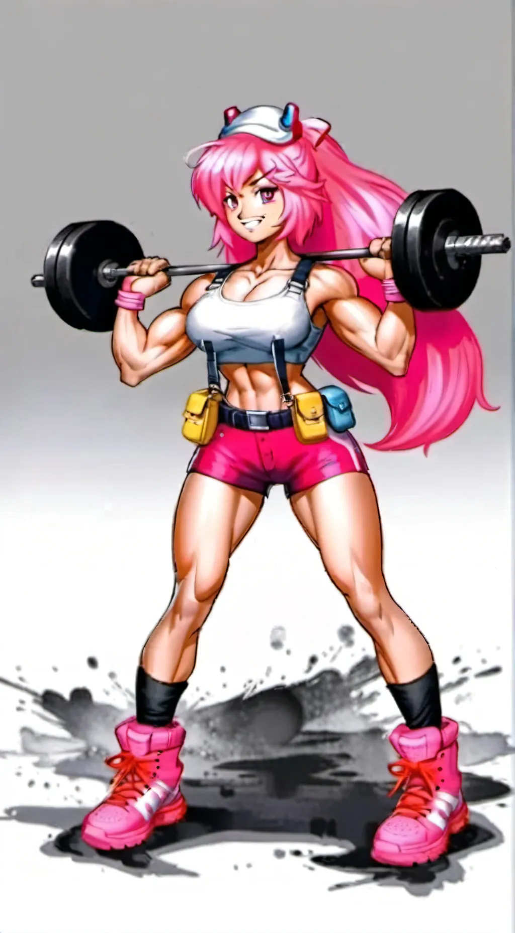ai character: buff amy rose background