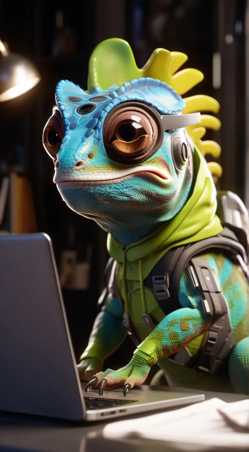 ai character: Byte background