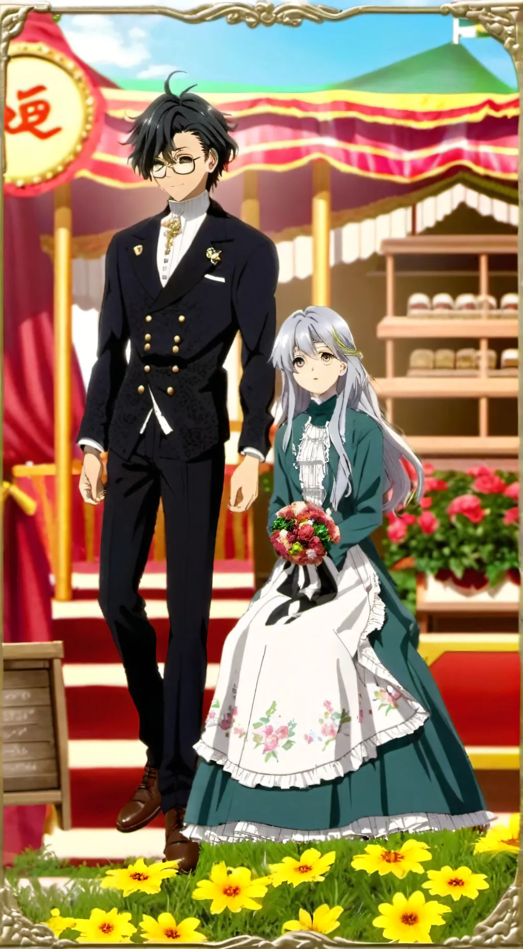 ai character: los pilares en mle background