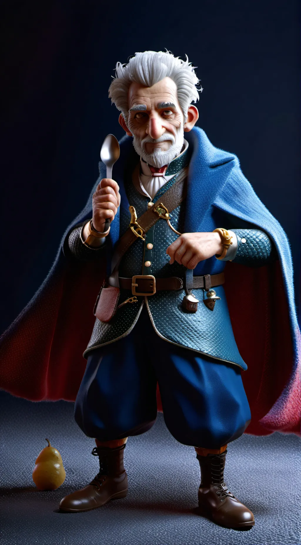 ai character: Spoon man background