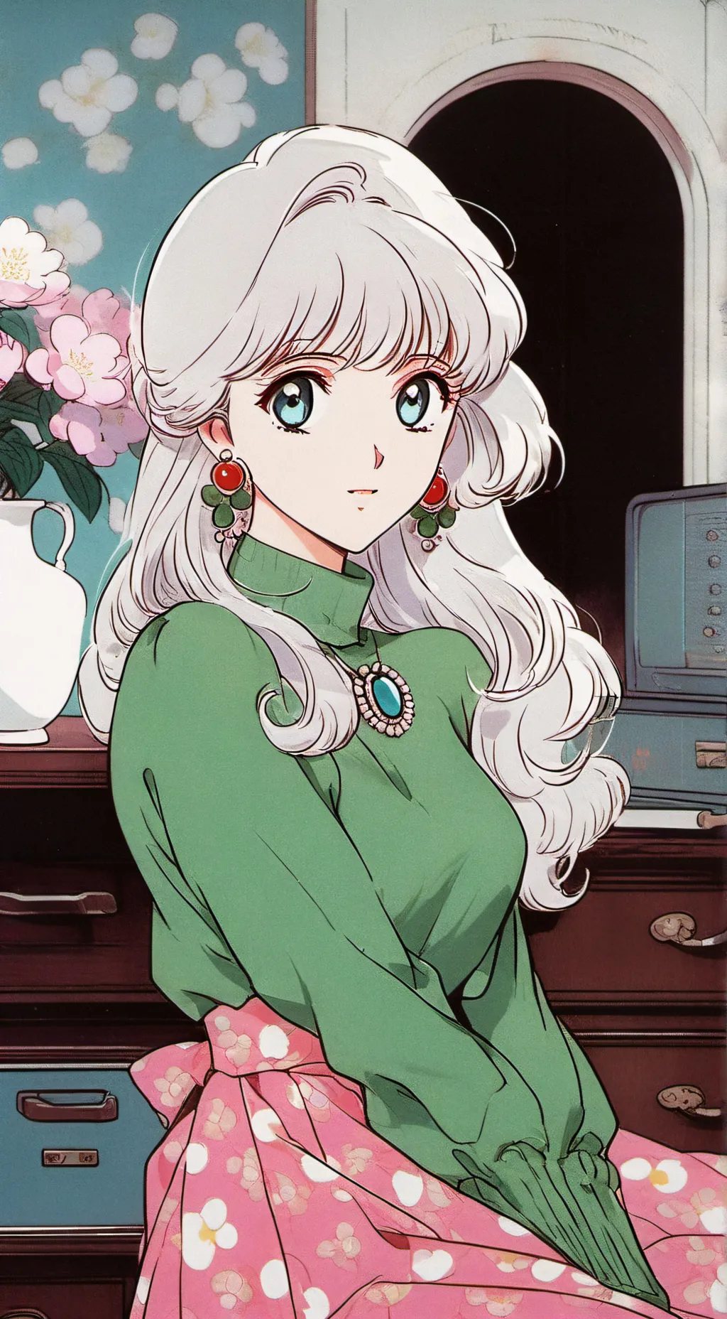 ai character: Fpe × Squid game background