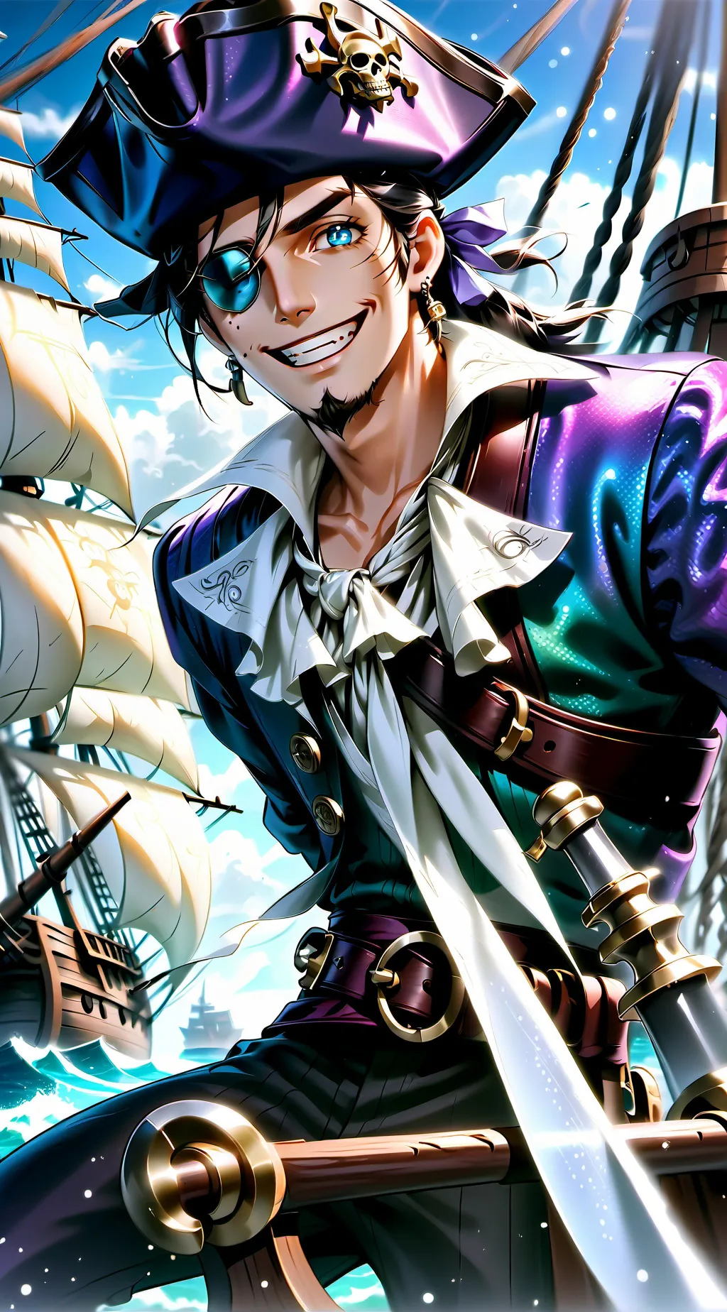 ai character: Prof. PiRate Memes background