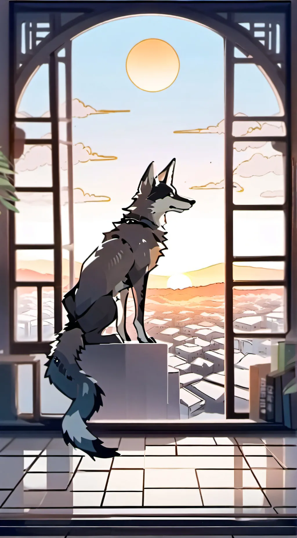 ai character: Furry City RP background