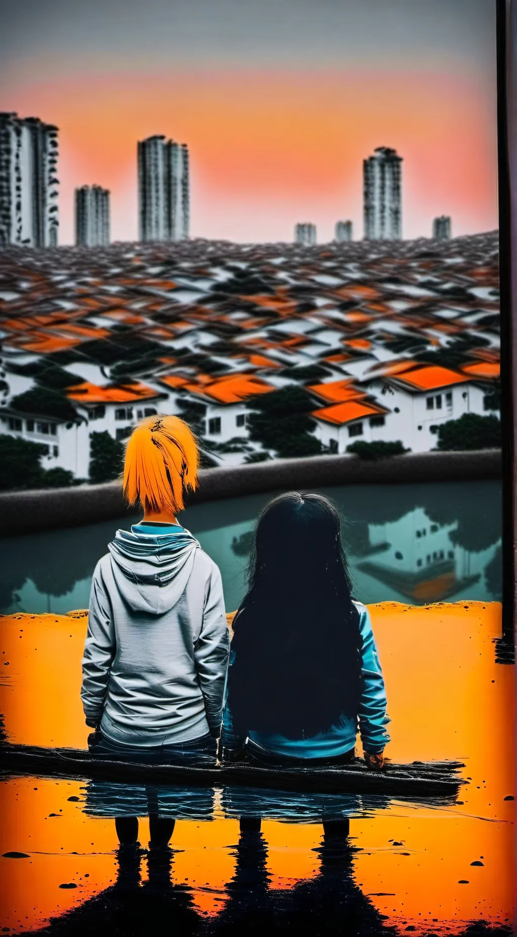 ai character: criança  background