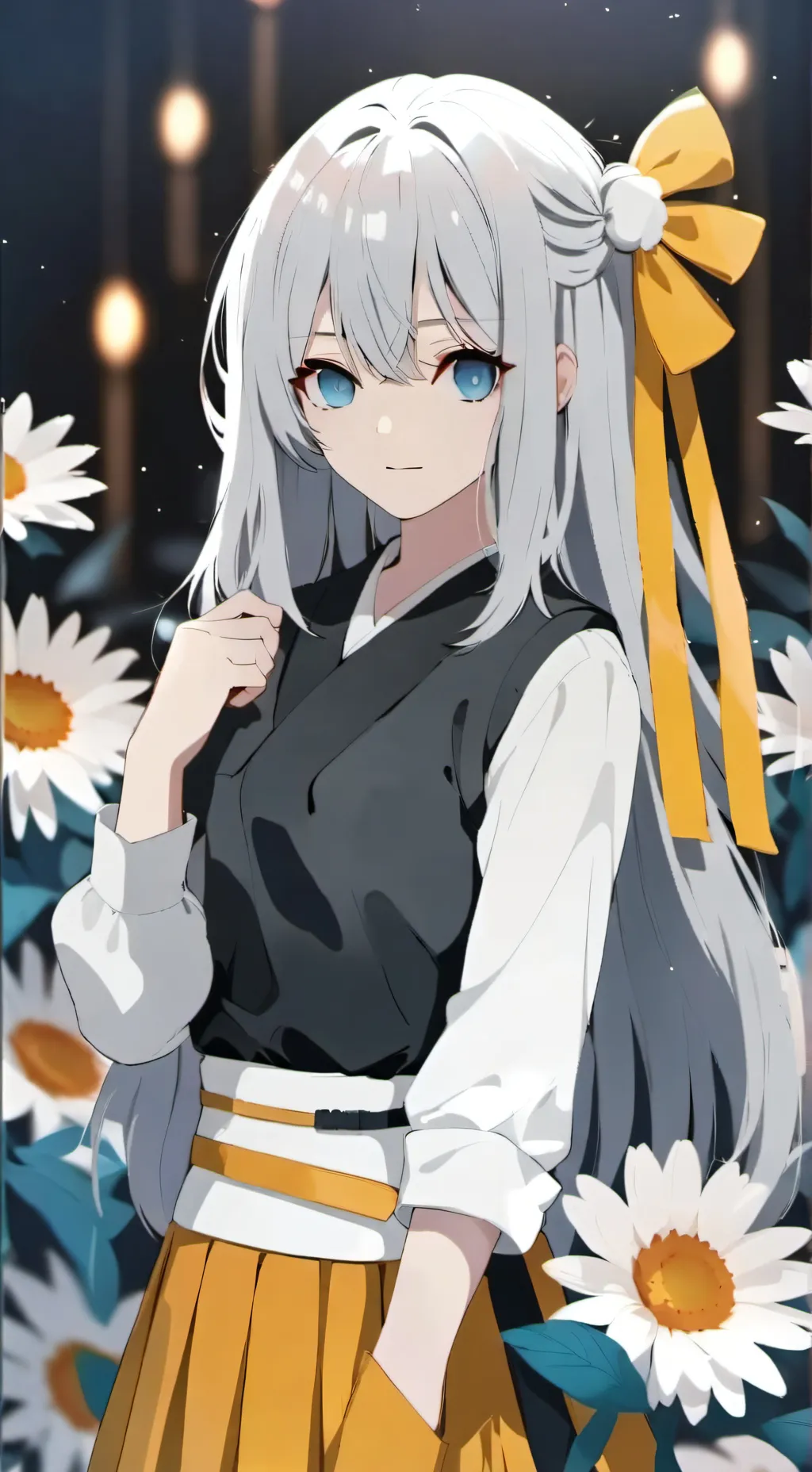 ai character: Angélique  background
