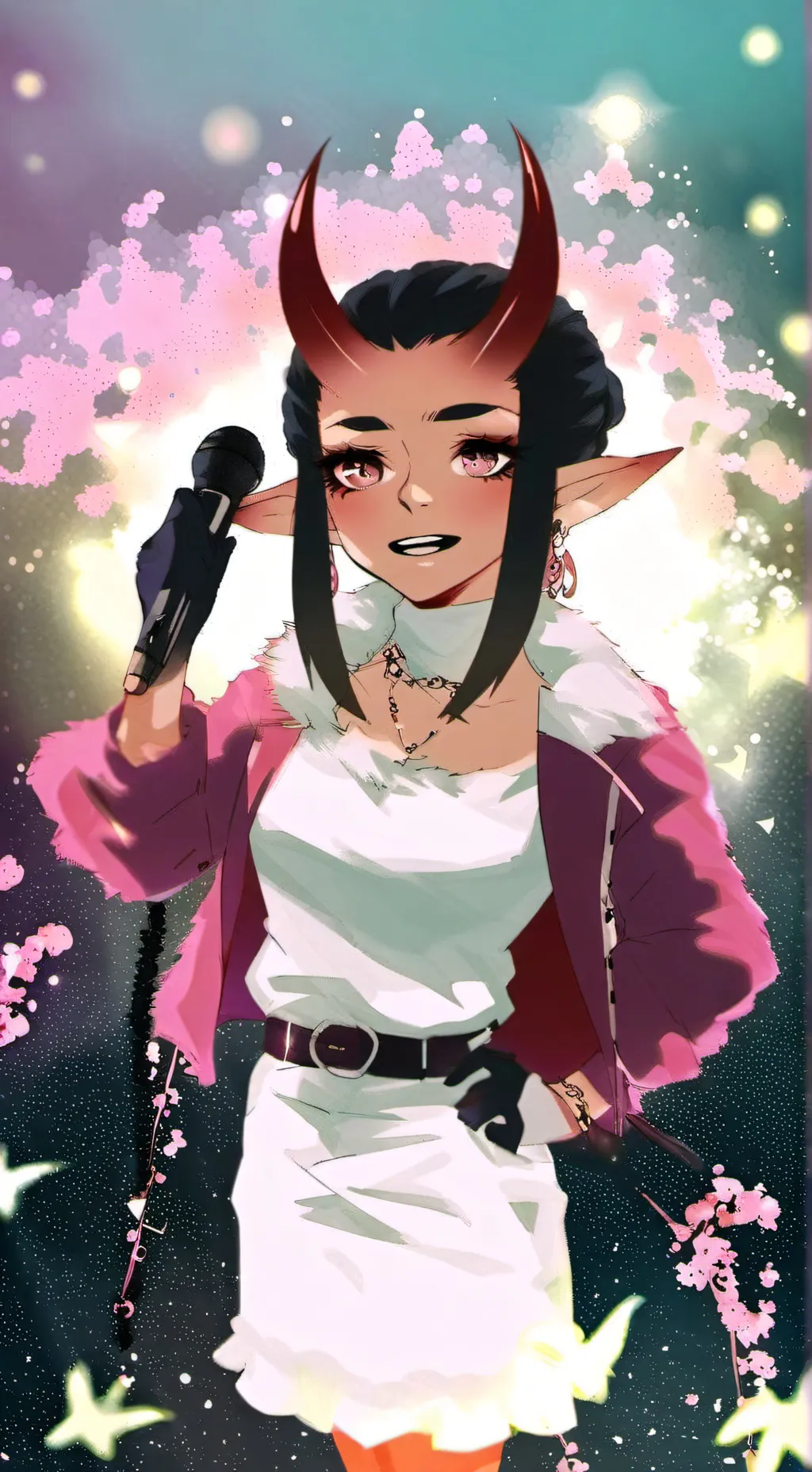 ai character: DayumDahlia background