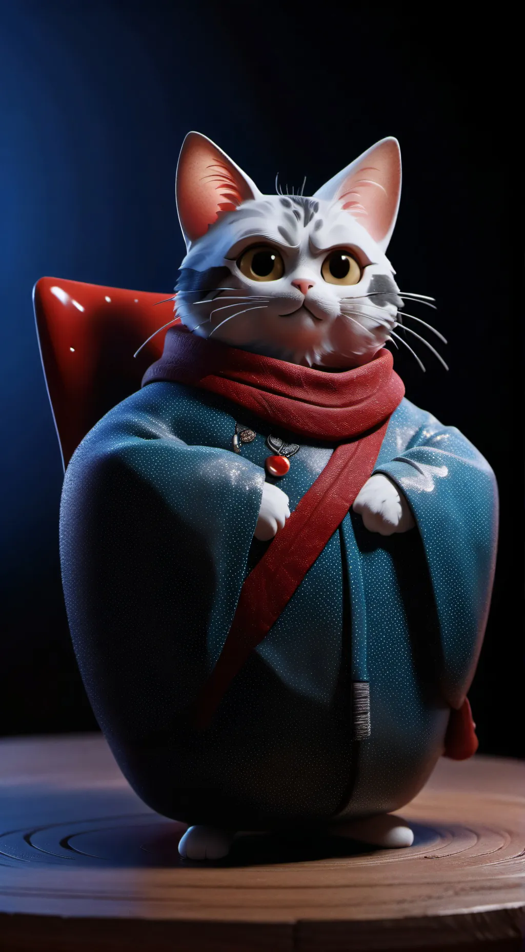 ai character: gatito background