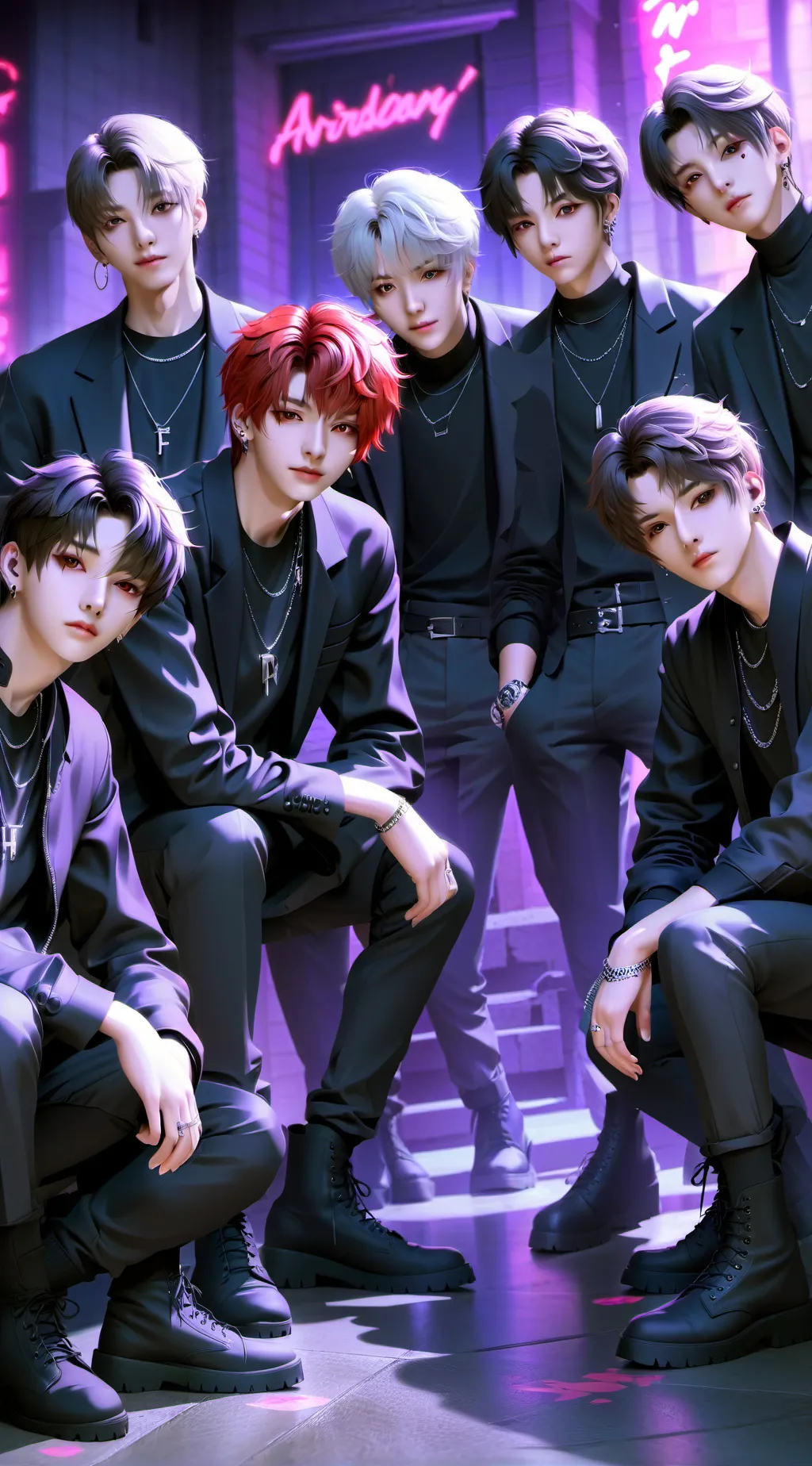 ai character: Stray Kids  background