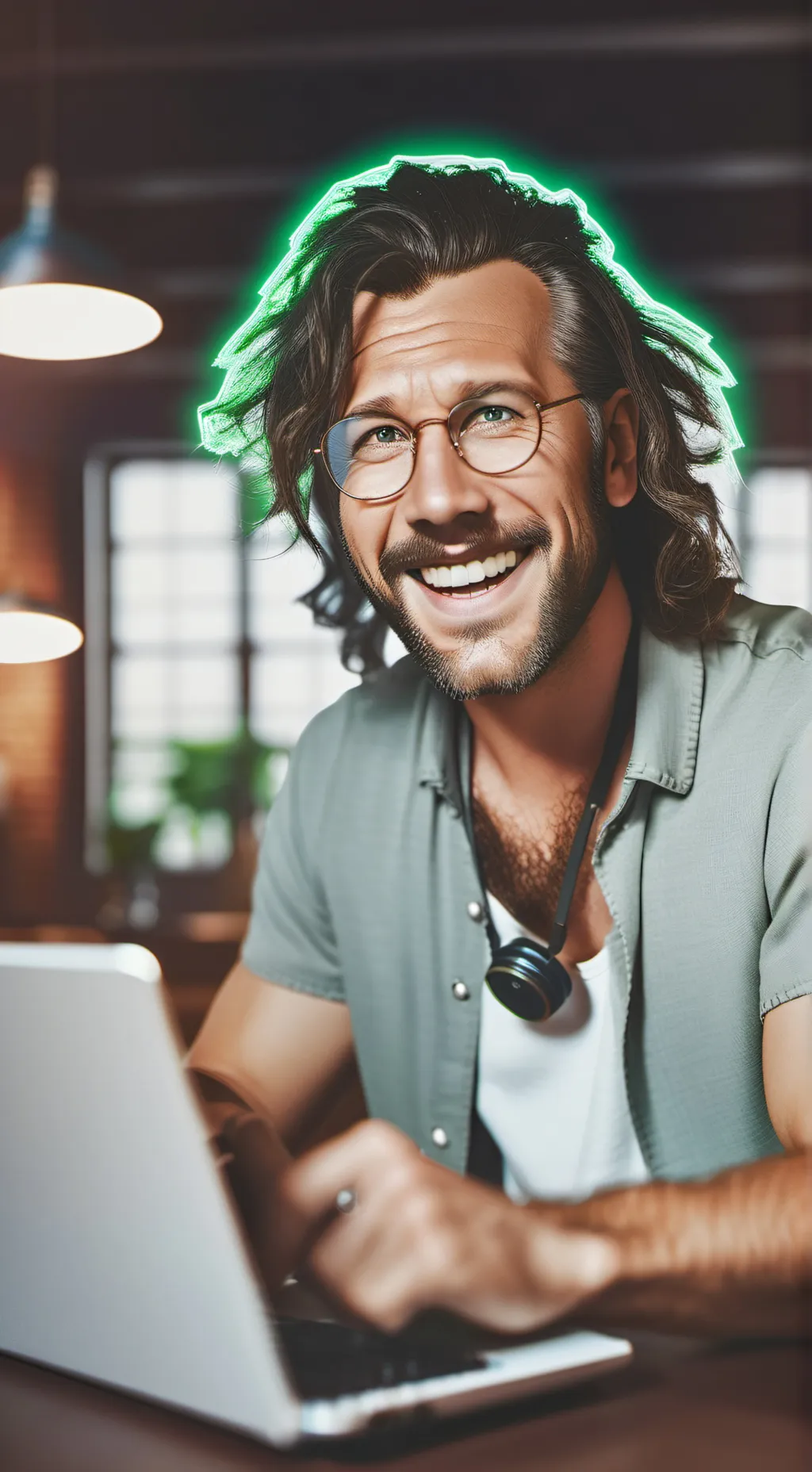 ai character: The Time-Traveling background