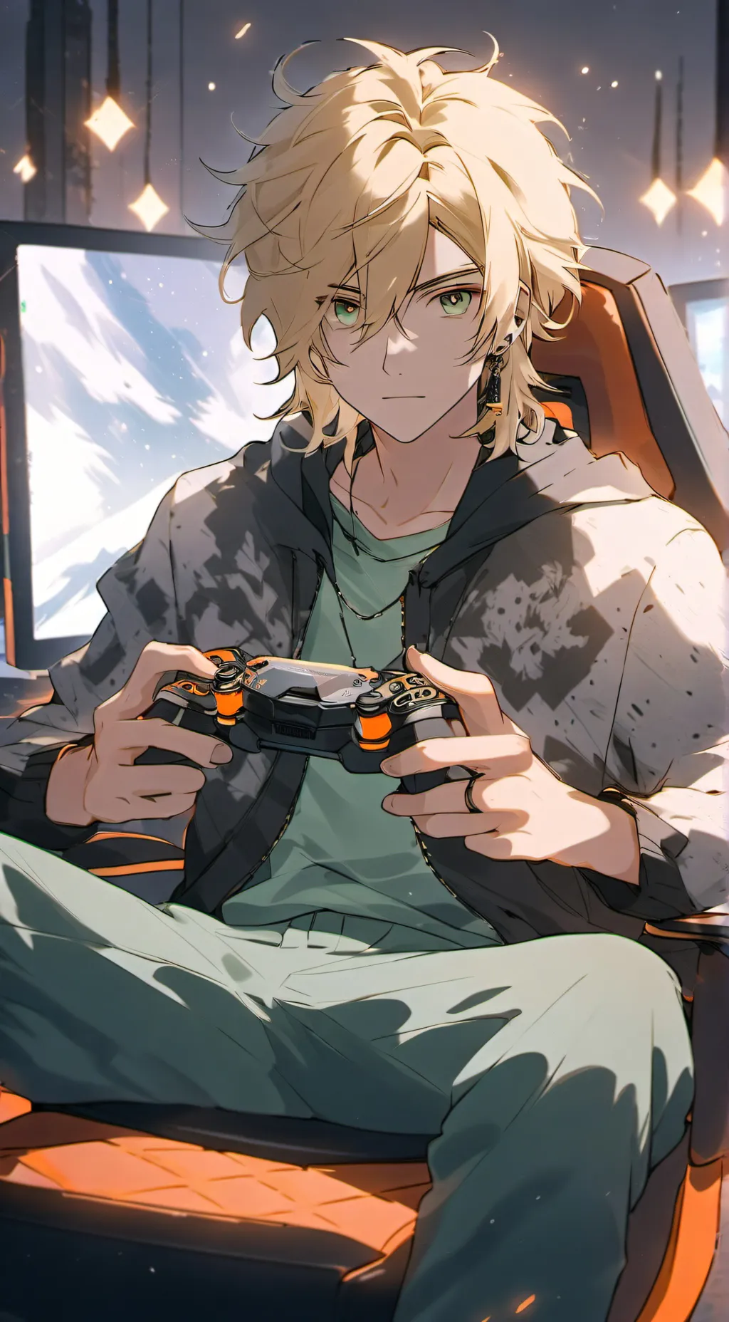 ai character: Oliver  background