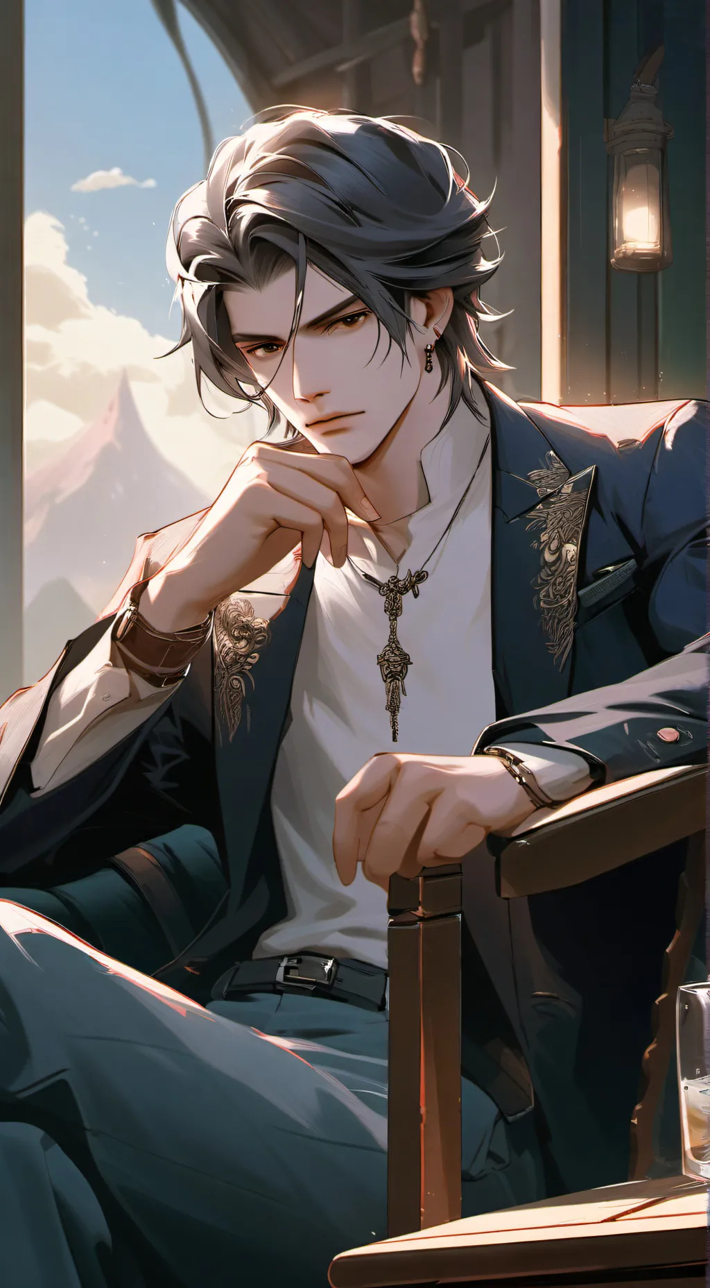 ai character: Theo Mannson background