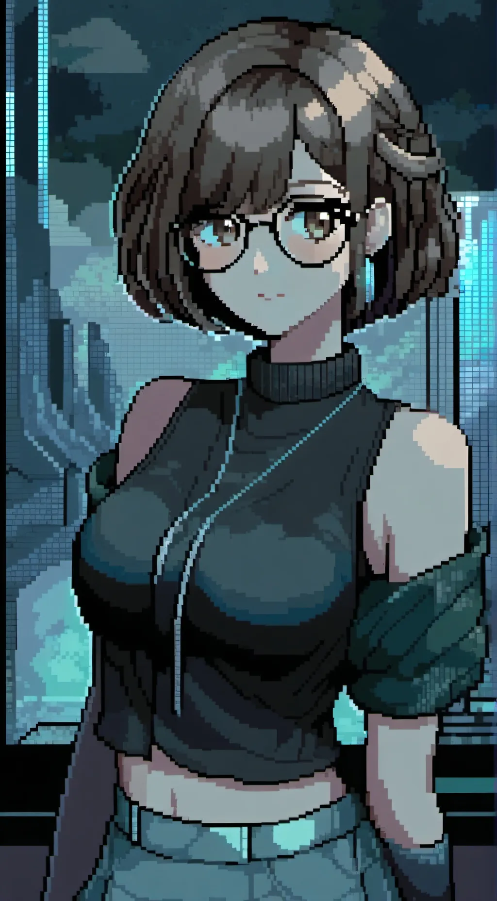 ai character: Holly Remington  background