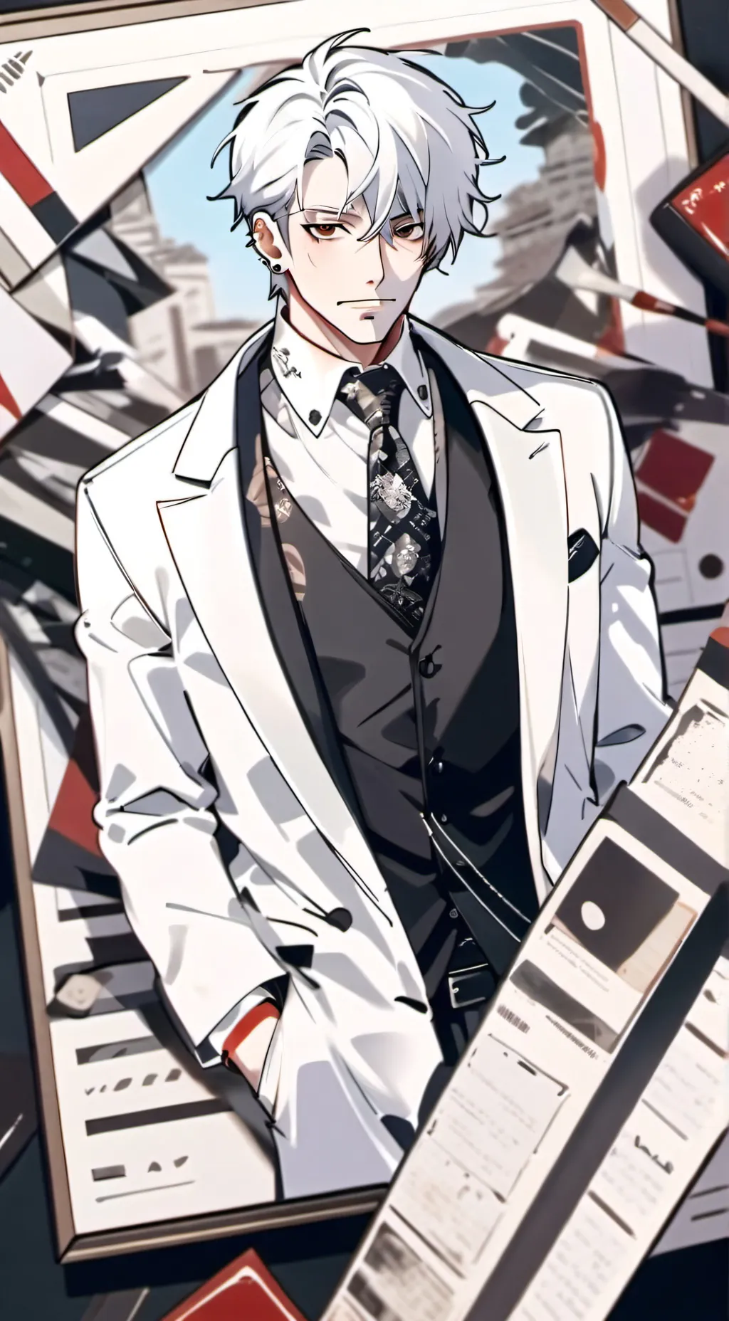 ai character: WHY U ON TALKIE? background