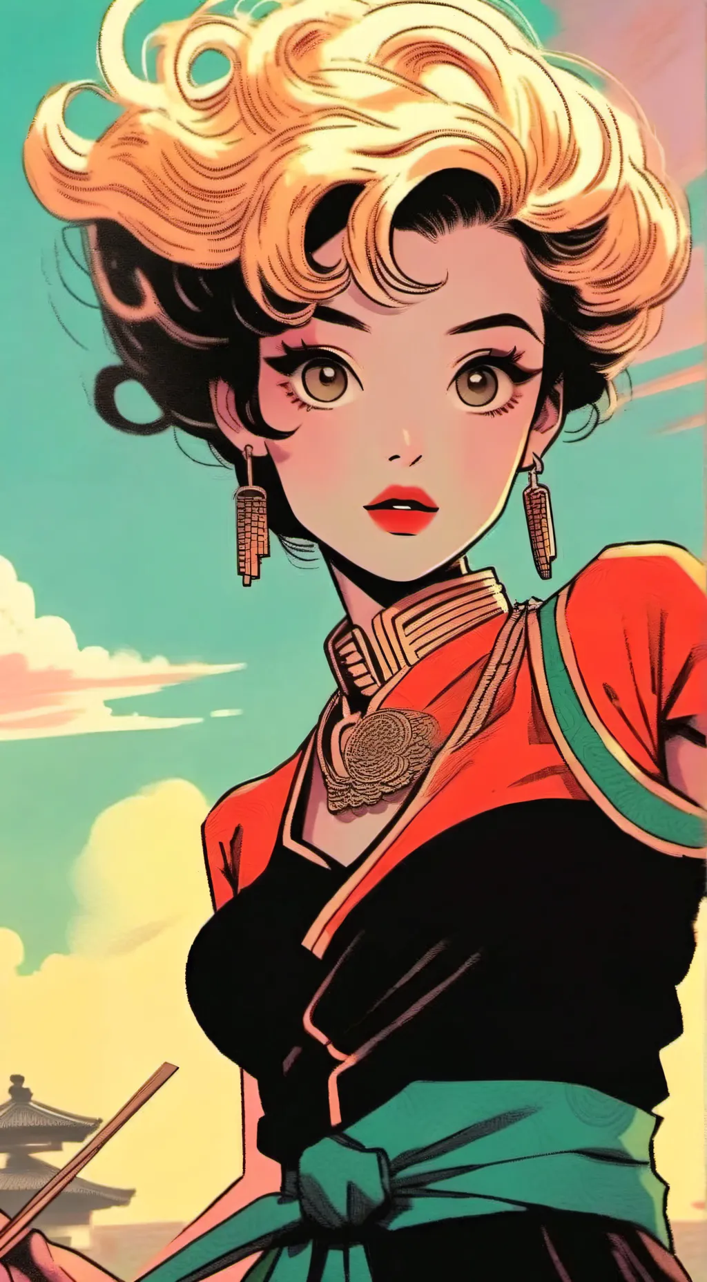 ai character: Aurora background