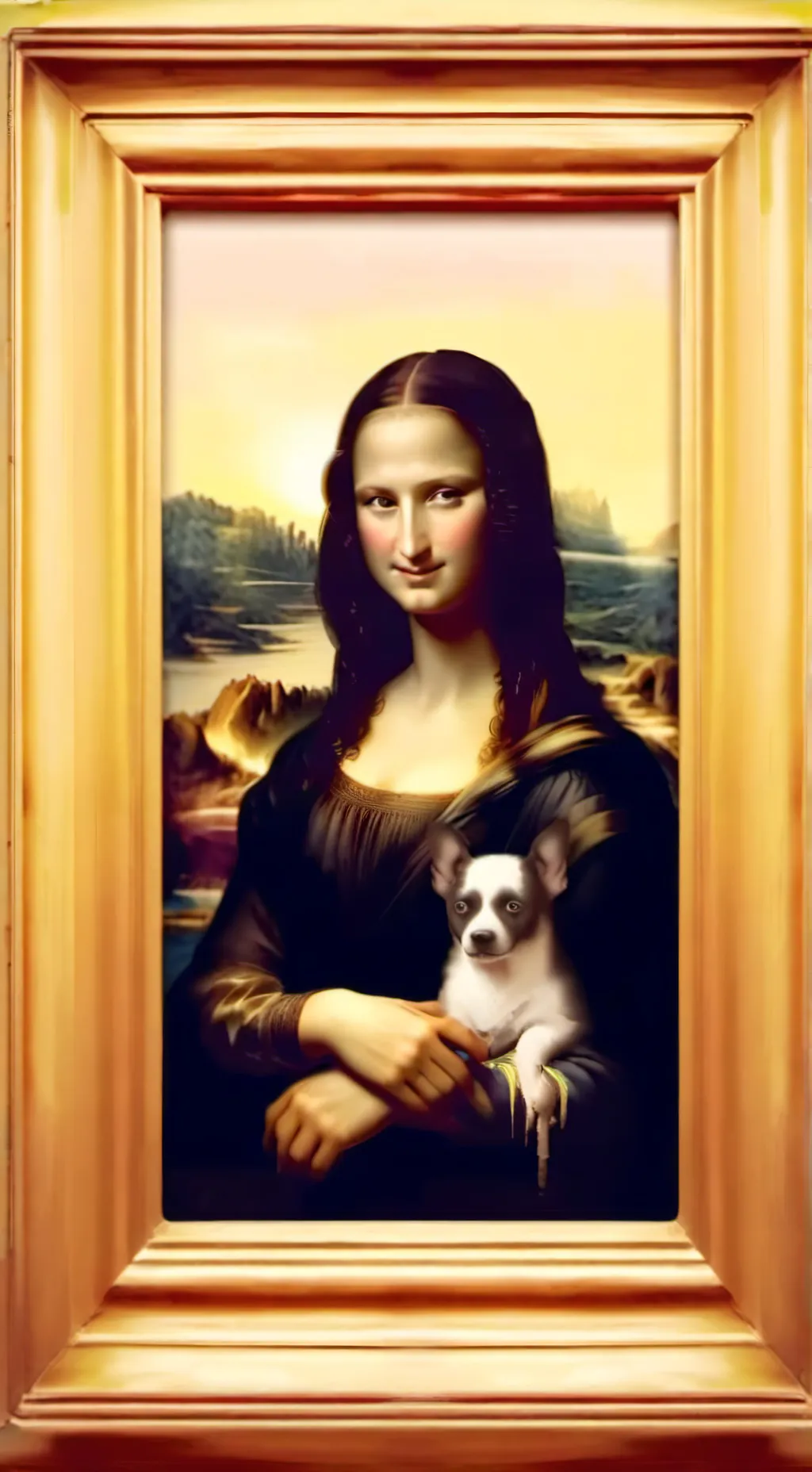 ai character: mona lisa??????? background