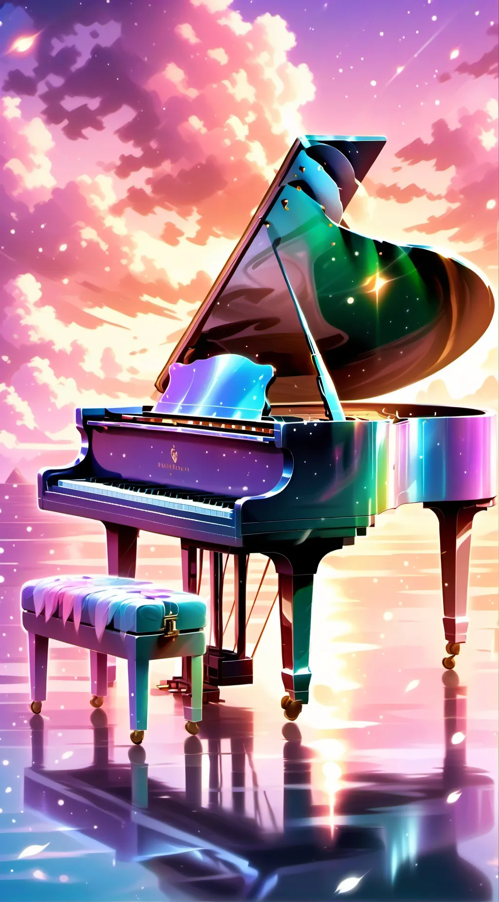 ai character: Piano  background